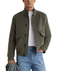 Reiss Reiss Hadley Short Wool-Blend Bomber Jacket