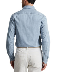 Reiss Reiss Draper Washed Chambray Casual Shirt