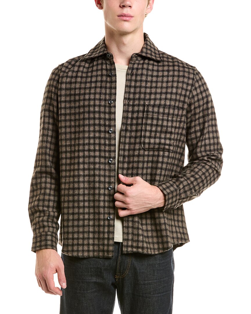 Reiss Reiss Jack Checked Wool-Blend Overshirt