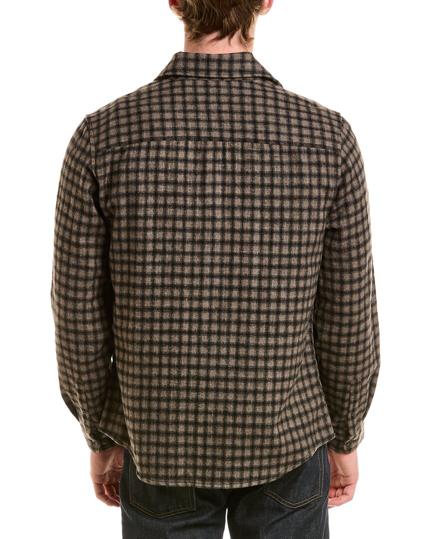 Reiss Reiss Jack Checked Wool-Blend Overshirt