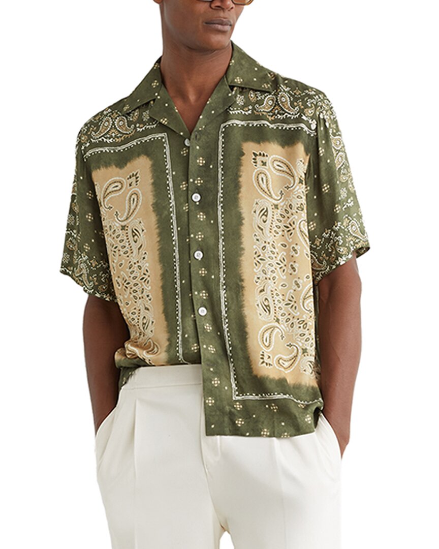 Reiss Reiss Vicente Paisley Print Casual Shirt