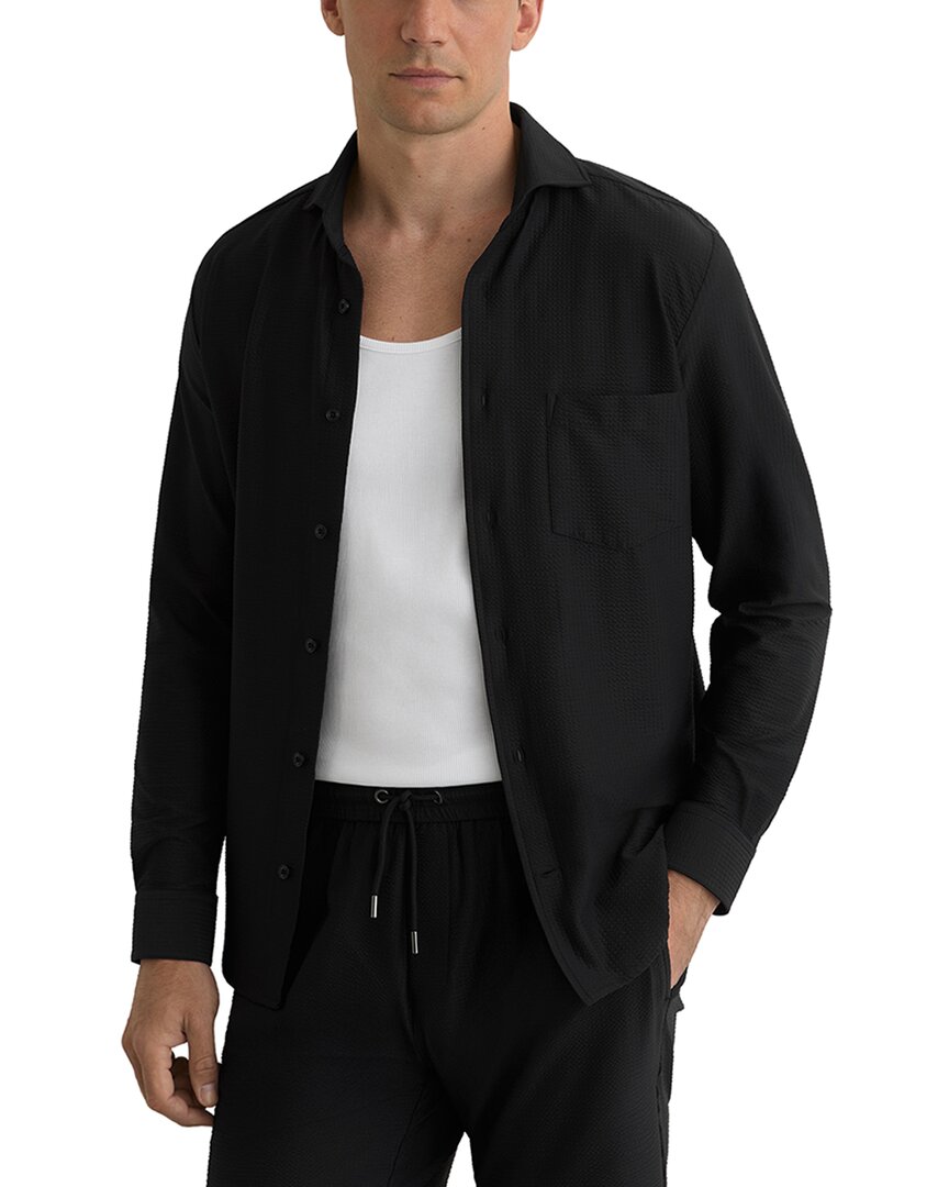 Reiss Reiss Solarko Cutaway Seersucker Casual Shirt