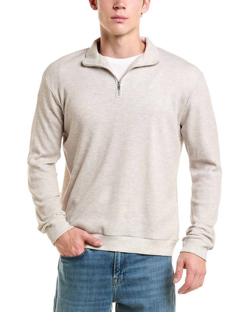 Reiss Reiss Albery Waffle Half Zip Top