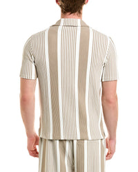 Reiss Reiss Fernando Striped Rib Cardigan