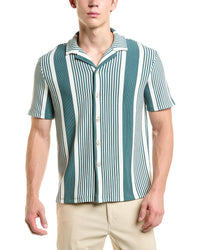 Reiss Reiss Fernando Striped Rib Cardigan