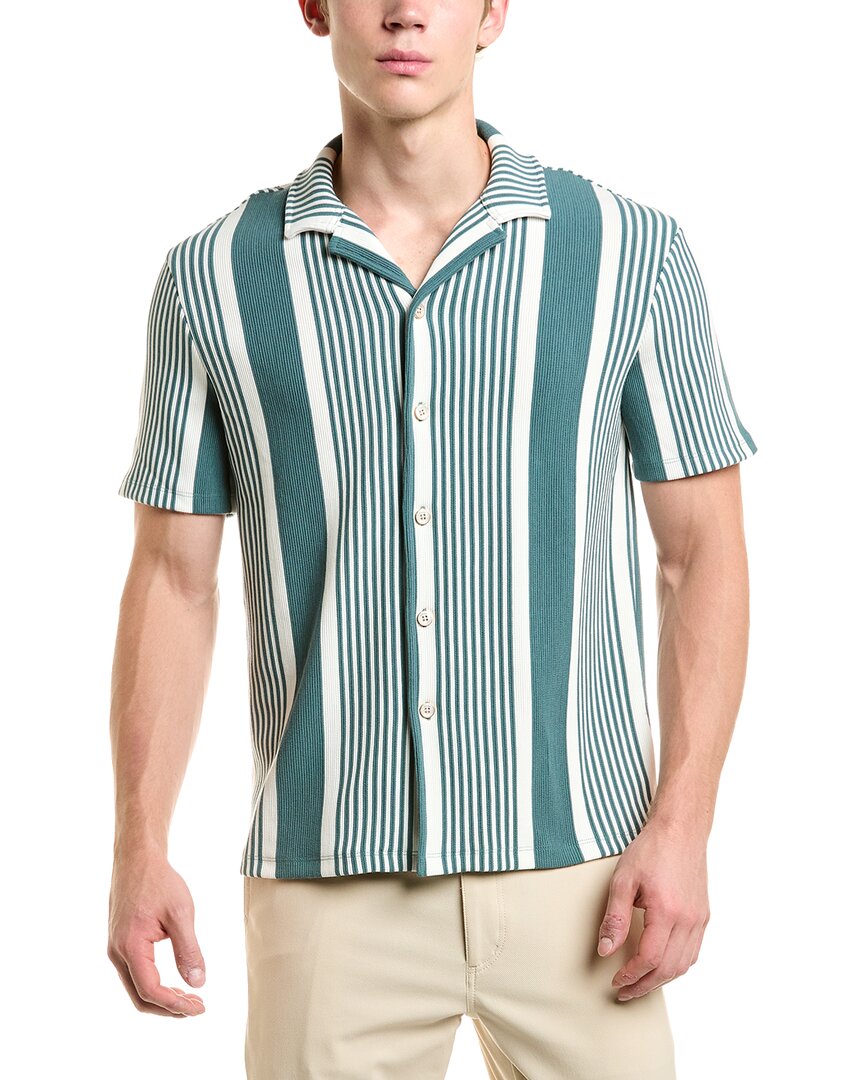 Reiss Reiss Fernando Striped Rib Cardigan