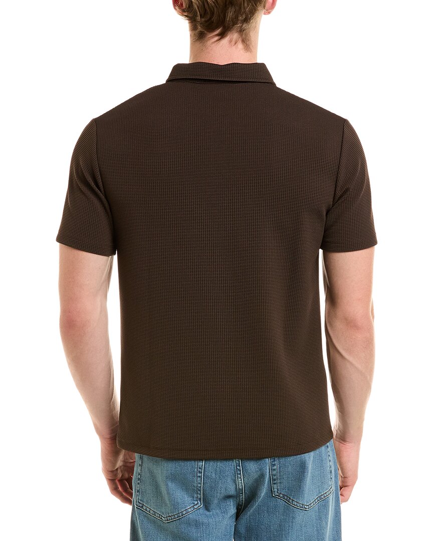 Reiss Reiss Caden Textured Zip Polo Shirt