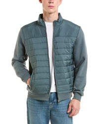 Reiss Reiss Flynn Funnel Neck Quilted Sweater