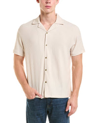 Reiss Reiss Hector Textured Cuban Shirt