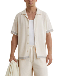 Reiss Reiss Aliso Crochet Tape Cub Shirt