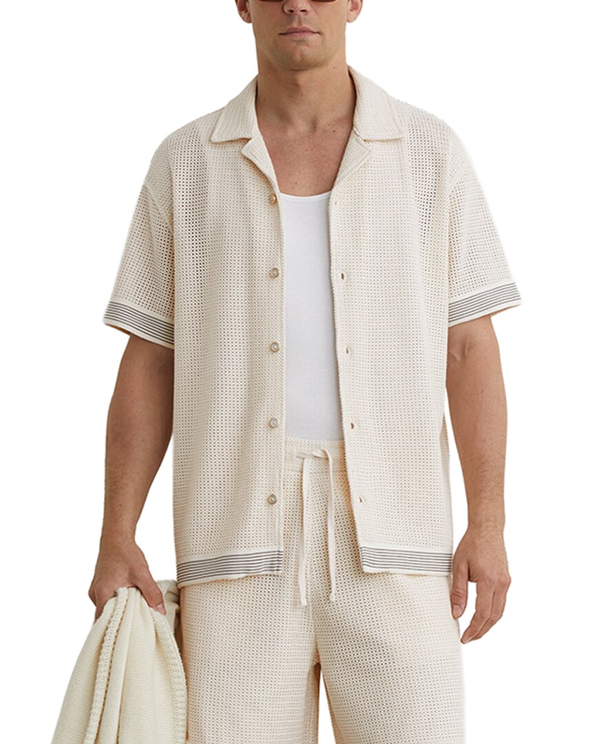 Reiss Reiss Aliso Crochet Tape Cub Shirt