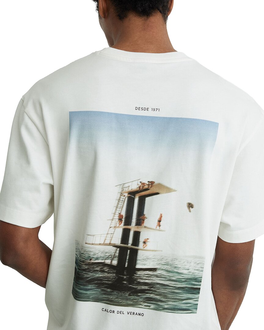 Reiss Reiss Splash Crew Dive Print T-Shirt