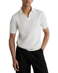 Reiss Reiss Merit Open Collar Twist Sweater