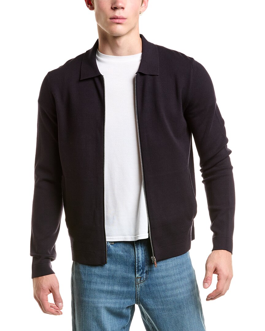 Reiss Reiss Ryan Zip Through Knit Sweater