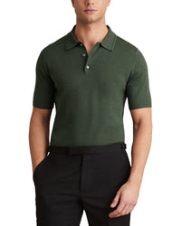 Reiss Reiss Manor Merino Half Butt Wool Polo Sweater