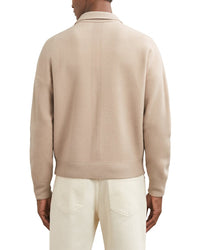 Reiss Reiss Calder Zip Through Twi Wool Sweater