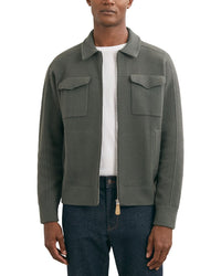 Reiss Reiss Calder Zip Through Twi Wool Sweater