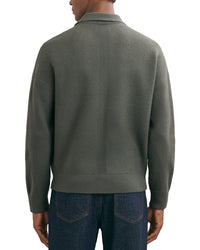 Reiss Reiss Calder Zip Through Twi Wool Sweater