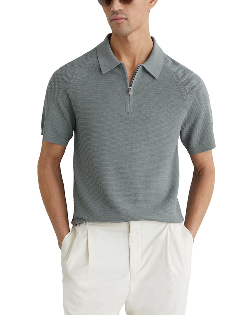 Reiss Reiss Estate Half Zip Texture Sweater