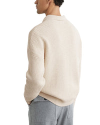 Reiss Reiss Prop Half Zip Ribbed P Sweater