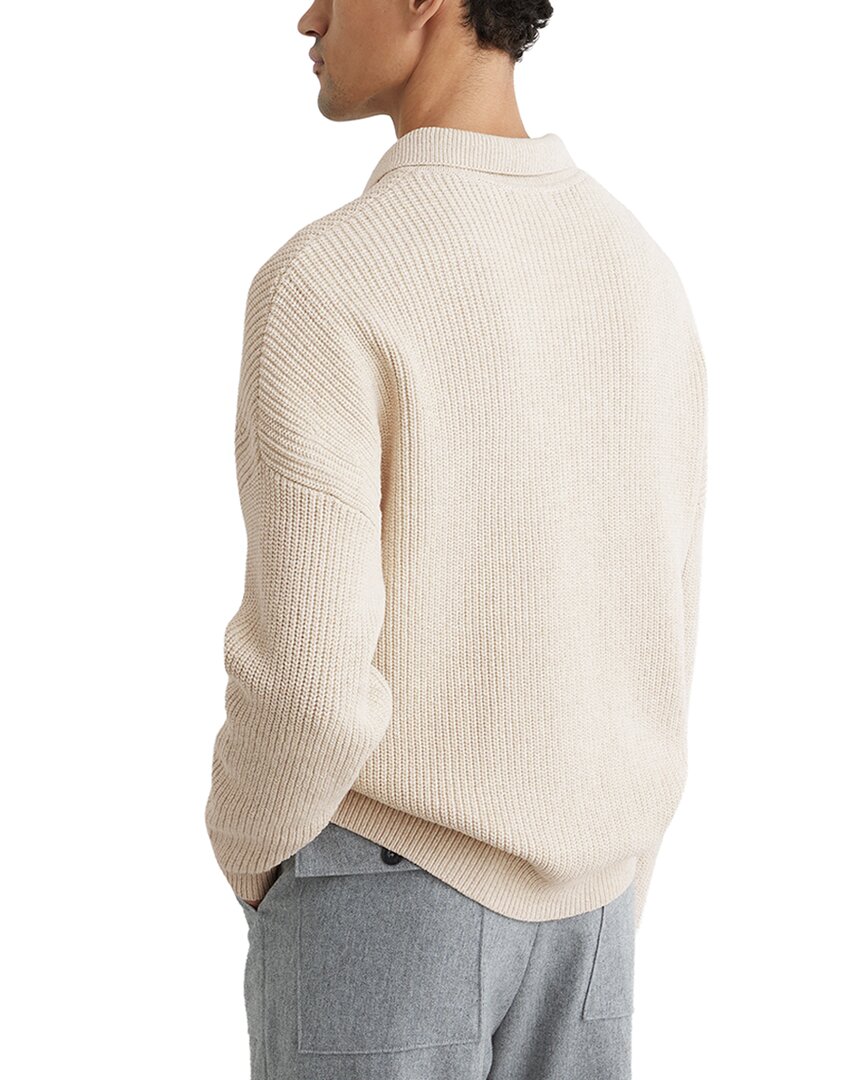 Reiss Reiss Prop Half Zip Ribbed P Sweater