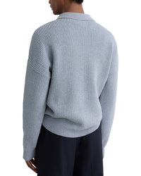 Reiss Reiss Prop Half Zip Ribbed P Sweater