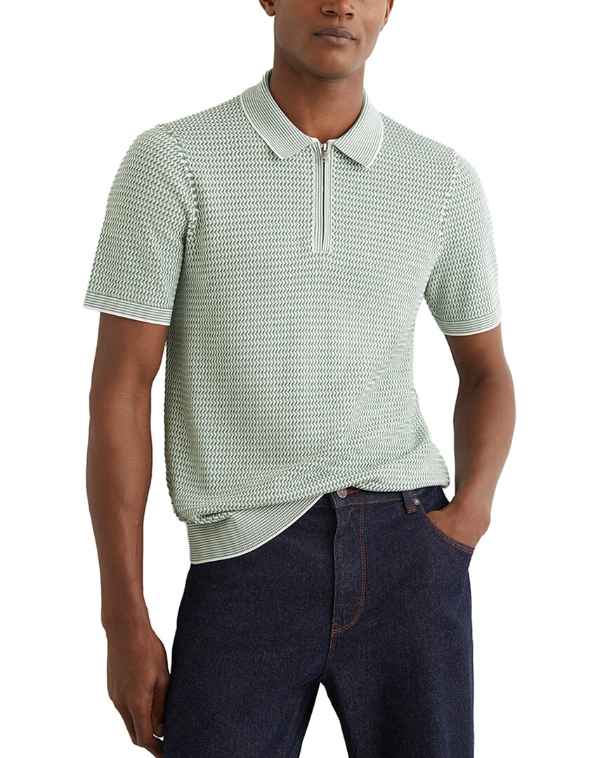 Reiss Reiss Brink Half Zip Texture Sweater