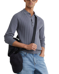 Reiss Reiss Dillingham Half Button Sweater