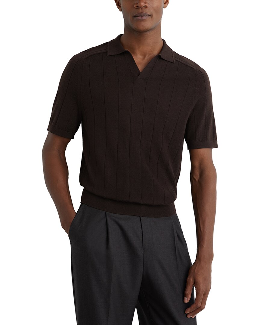 Reiss Reiss Chelmsford Open Collar Wool Sweater