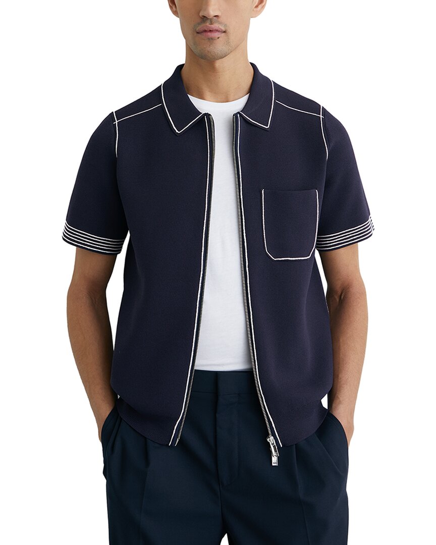 Reiss Reiss Blake Zip Through Pipe Sweater