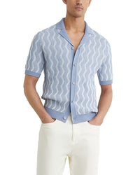 Reiss Reiss Johnny Cuban Button Th Sweater
