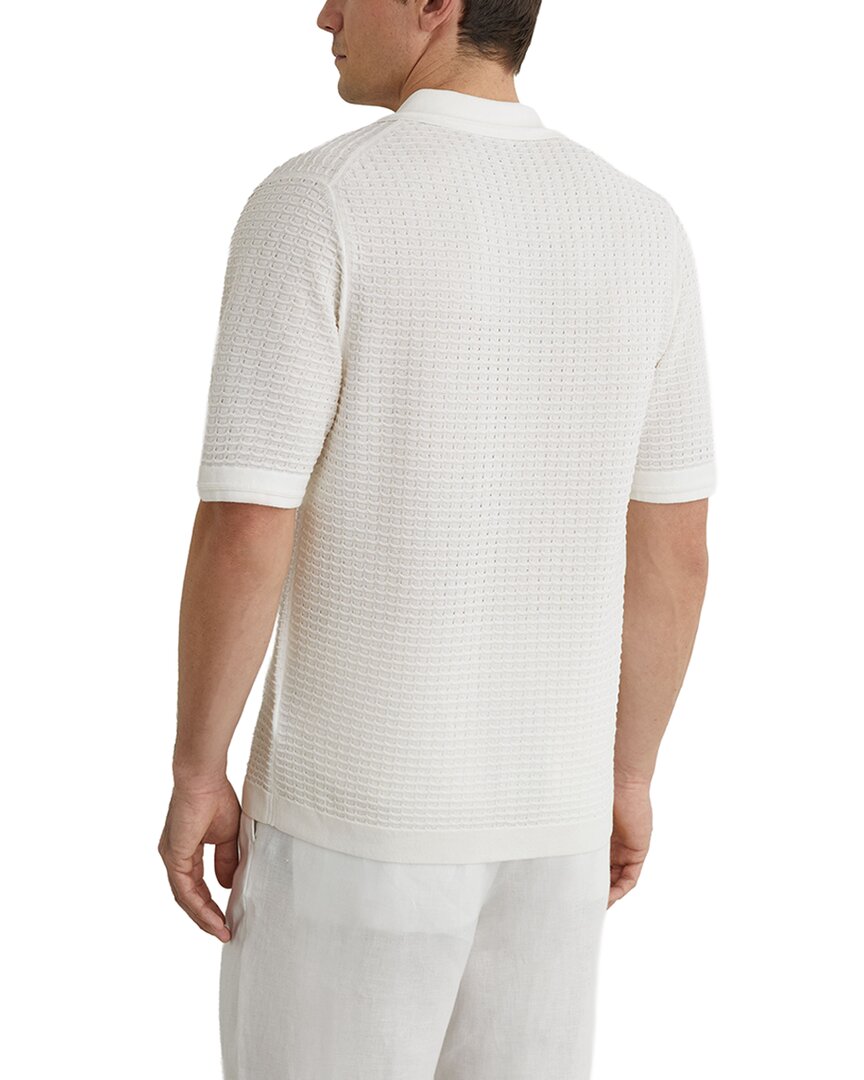 Reiss Reiss Clifton Button Through Linen-Blend Sweater