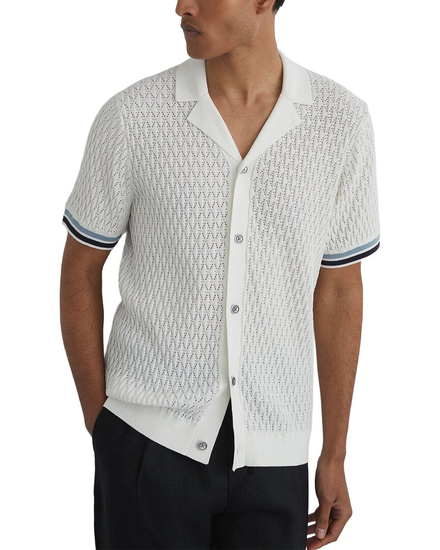 Reiss Reiss Bilsby Knitted Tape Shirt