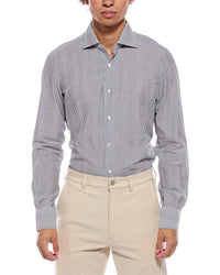 Isaia Isaia Mix Seersucker Dress Shirt