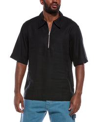 NN.07 Nn.07 Bruno Linen-Blend Polo Sweater