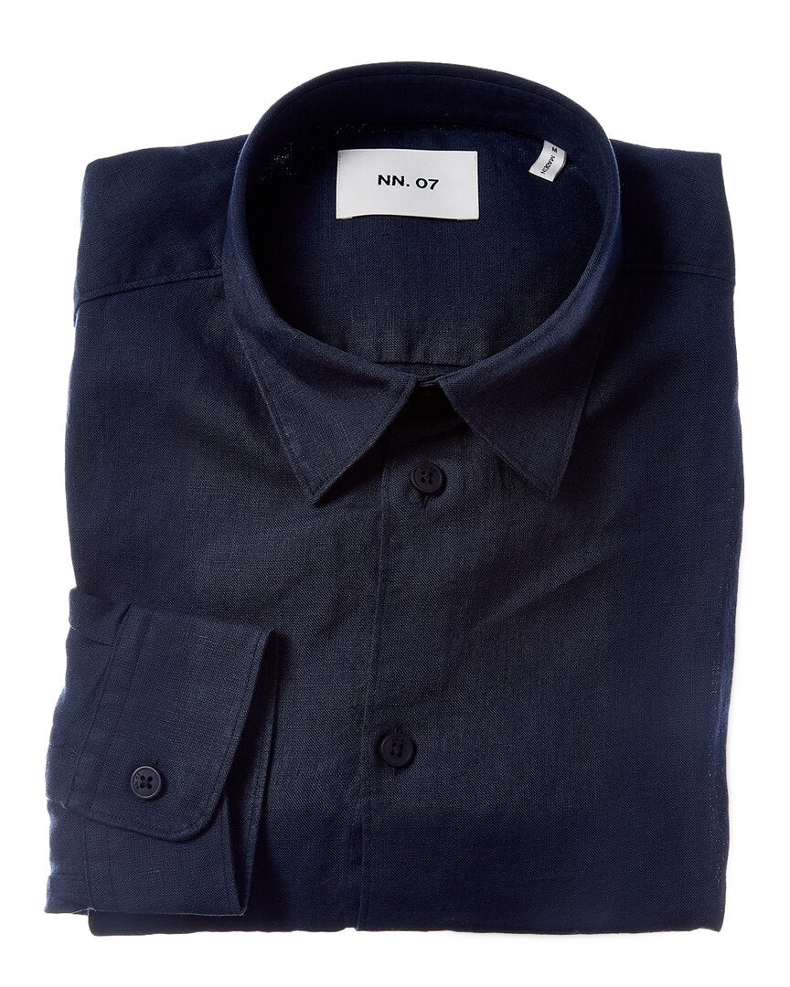 NN.07 Nn.07 Elian Linen Dress Shirt