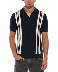 GAS Gas Linen-Blend Polo Sweater