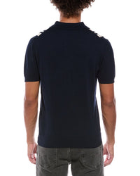 GAS Gas Linen-Blend Polo Sweater