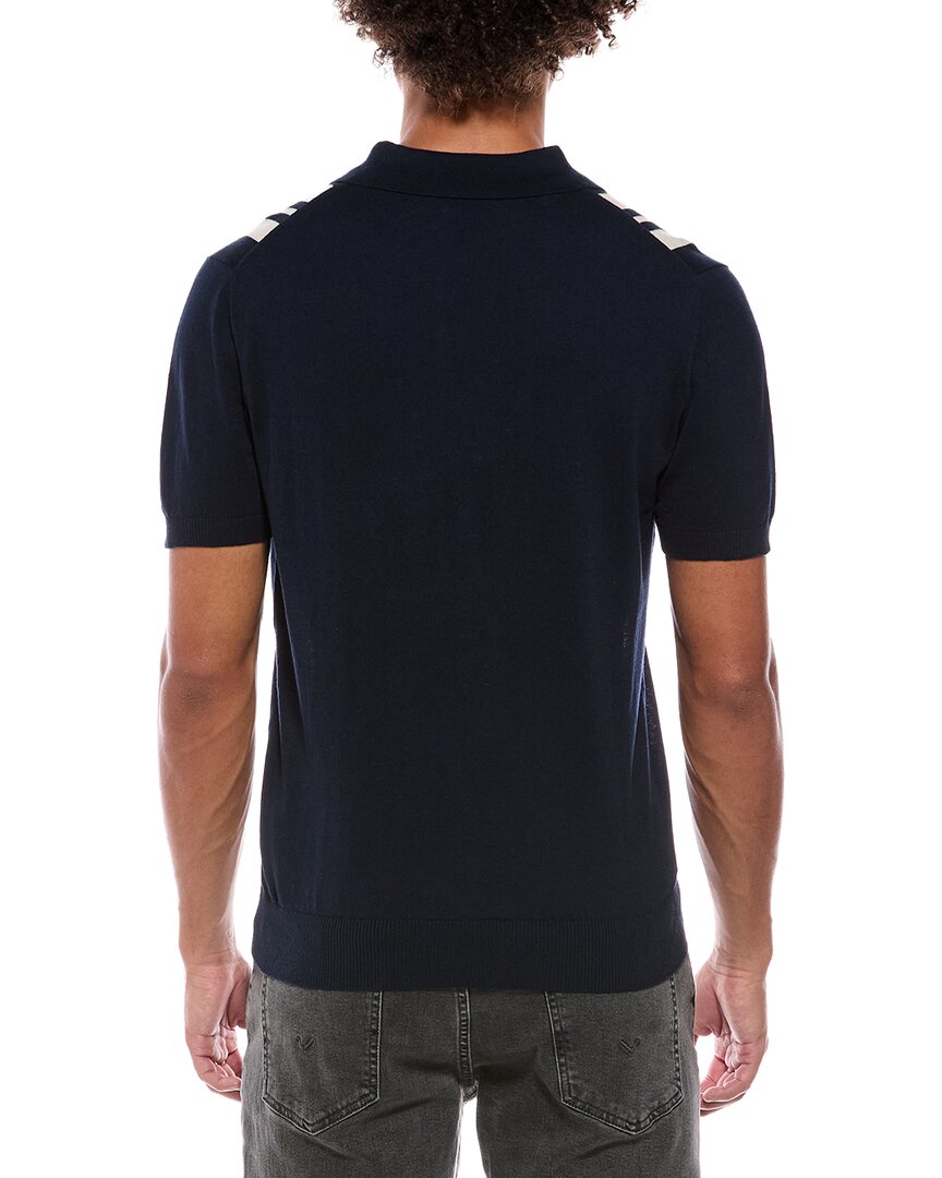 GAS Gas Linen-Blend Polo Sweater