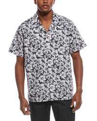 Tyler Böe Vintage Floral Camp Shirt White