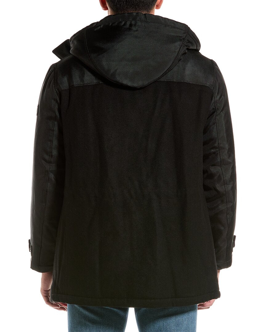 Armani Exchange Caban Wool-Blend Coat