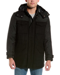 Armani Exchange Caban Wool-Blend Coat