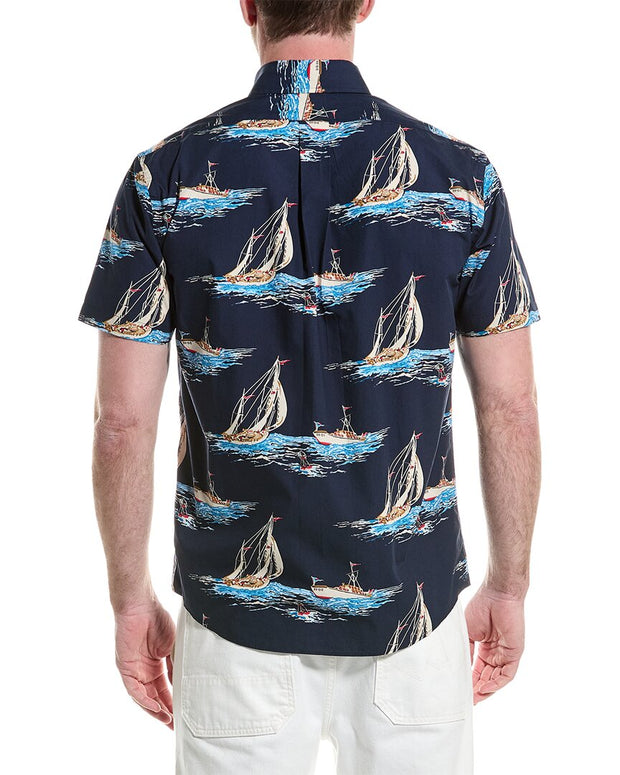 Brooks Brothers Boat Print Regular Shirt