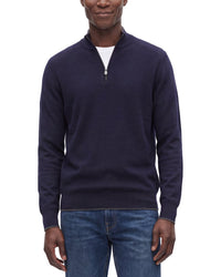 Raffi English Rib Wool-Blend 1/4-Zip Sweater
