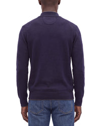 Raffi English Rib Wool-Blend 1/4-Zip Sweater