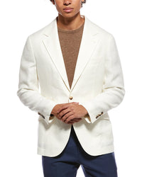 Brunello Cucinelli Brunello Cucinelli Linen & Wool-Blend Blazer