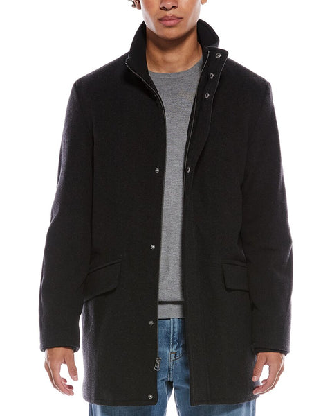 Cole Haan Signature Stand Collar Wool-Blend Bomber Coat – Bluefly