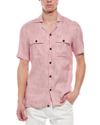 Isaia Isaia Linen & Silk-Blend Shirt
