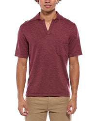 Isaia Isaia Silk & Cashmere-Blend Polo Sweater