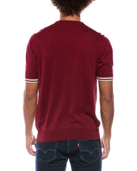 Isaia Isaia Silk & Linen-Blend Henley Sweater